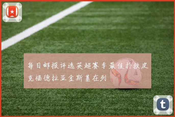 每日邮报评选英超赛季最佳扑救皮克福德拉亚金斯基在列